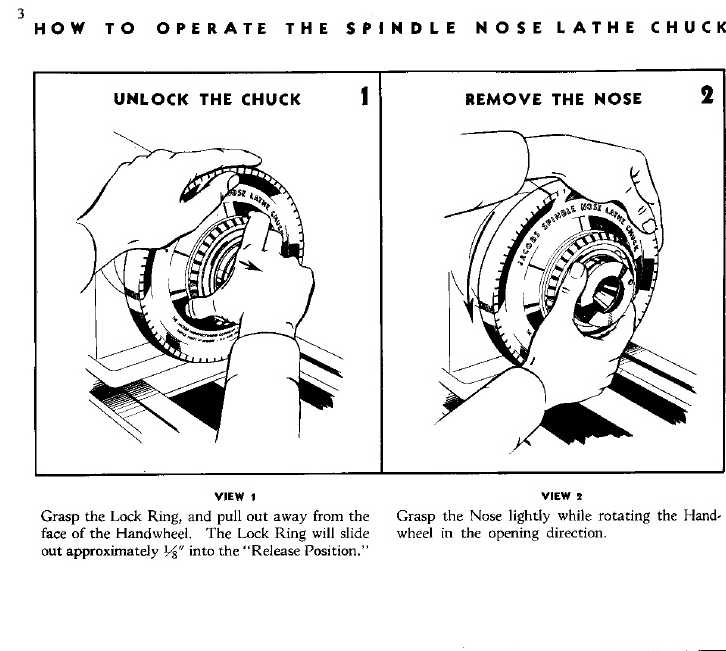 Jacobs Spindle Nose Lathe Collet Chuck - Operation and Care Manual