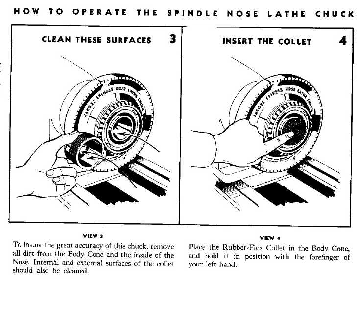 Jacobs Spindle Nose Lathe Collet Chuck - Operation and Care Manual