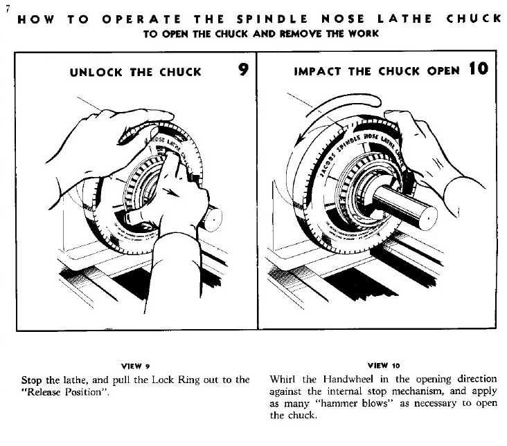 Jacobs Spindle Nose Lathe Collet Chuck - Operation and Care Manual