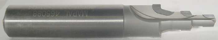 0.635 x 0.377 x 0.24 inch solid carbide step drill, PCD tipped - Picture 1