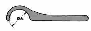 TSD Universal Engineering Collet Nut Spanner drawing