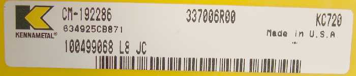 5 Kennametal Top Notch Carbide Inserts, Nx4xxxR(?) - Picture 5