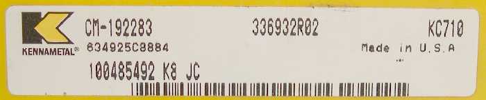 5 Kennametal Top Notch Carbide Inserts, Nx4xxxR(?) - Picture 5