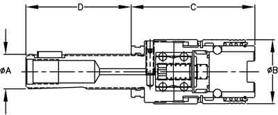 FITH Quick-Change Floating Tap & Reamer Chuck drawing